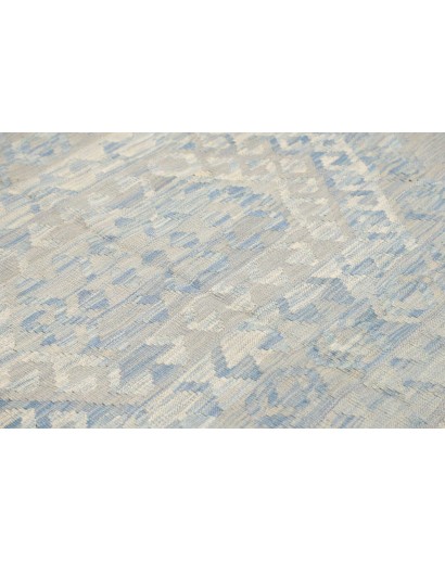 Tappeto Kilim Afghanistan beige azzurro 150x200