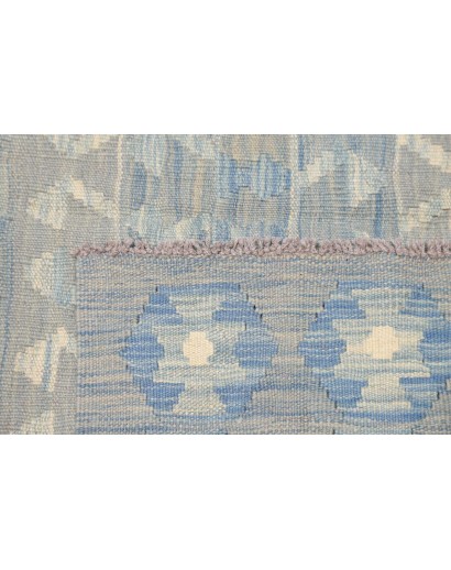 Tappeto Kilim Afghanistan beige azzurro 150x200