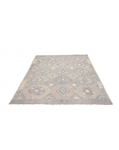 Tappeto Kilim Afghanistan beige grigio 152x198