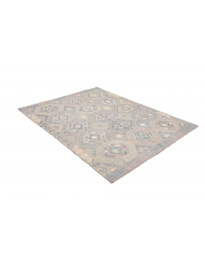 Tappeto Kilim Afghanistan beige grigio 152x198