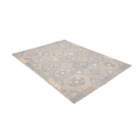 Tappeto Kilim Afghanistan beige grigio 152x198