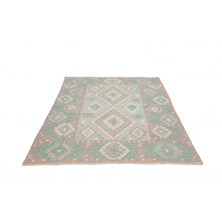 Tappeto Kilim Afghanistan beige verde 146x193