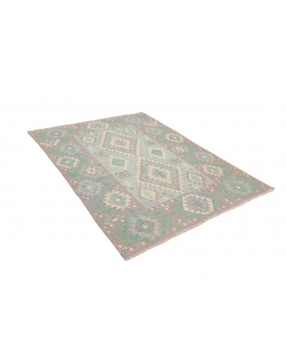 Tappeto Kilim Afghanistan beige verde 146x193