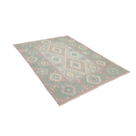 Tappeto Kilim Afghanistan beige verde 146x193