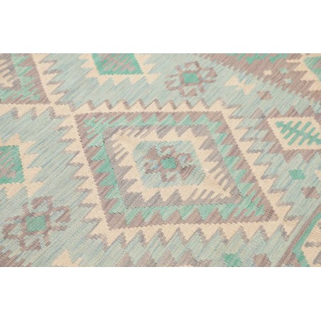 Tappeto Kilim Afghanistan beige verde 146x193