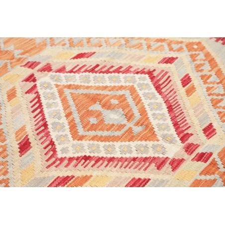 Tappeto Kilim Afghanistan giallo rosso 155x206