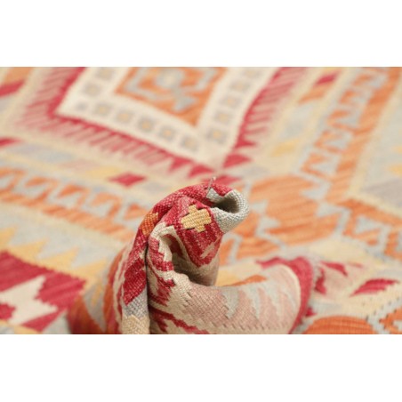 Tappeto Kilim Afghanistan giallo rosso 155x206