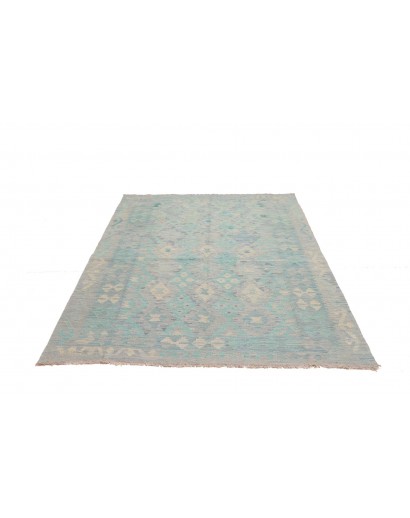 Tappeto Kilim Afghanistan azzurro 156x205