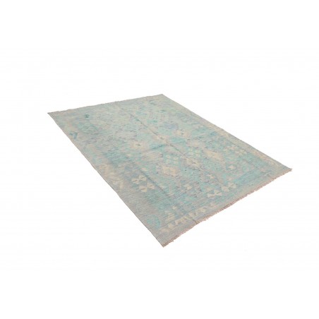 Tappeto Kilim Afghanistan azzurro 156x205