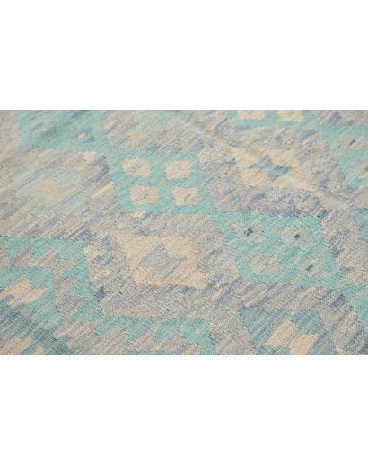 Tappeto Kilim Afghanistan azzurro 156x205