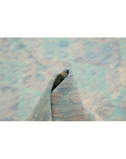 Tappeto Kilim Afghanistan azzurro 156x205