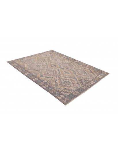 Tappeto Kilim Afghanistan azzurro bianco 153x205