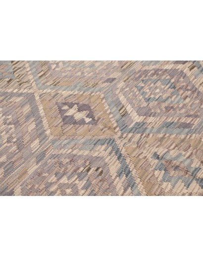 Tappeto Kilim Afghanistan azzurro bianco 153x205