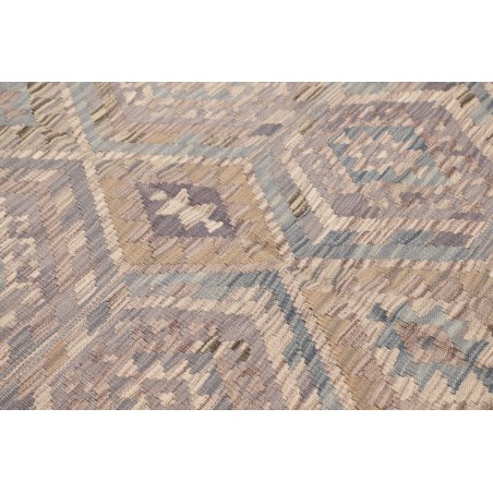 Tappeto Kilim Afghanistan azzurro bianco 153x205