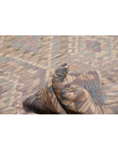 Tappeto Kilim Afghanistan azzurro bianco 153x205