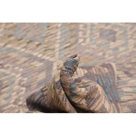 Tappeto Kilim Afghanistan azzurro bianco 153x205