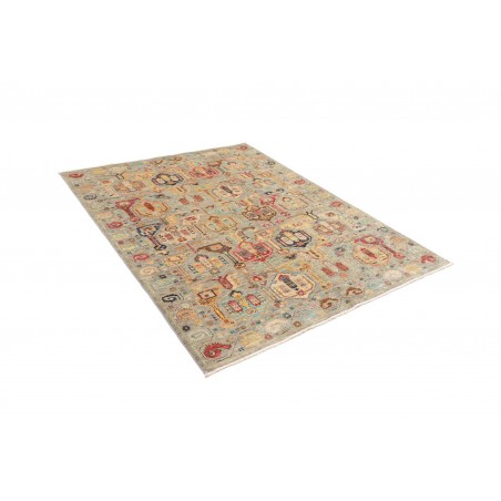 Tappeto Tribal Pakistan marrone grigio 148x186