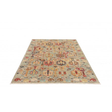 Tappeto Tribal Pakistan marrone grigio 148x186