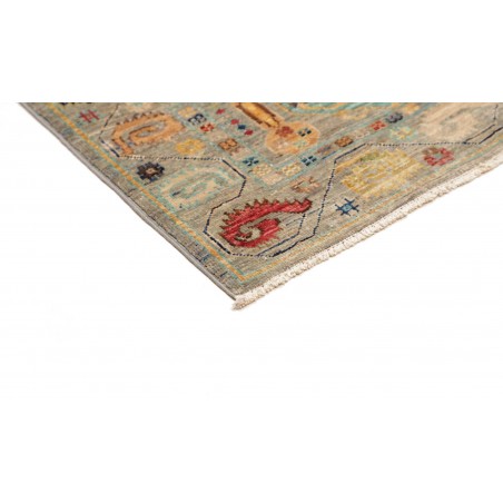 Tappeto Tribal Pakistan marrone grigio 148x186