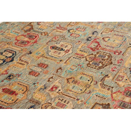 Tappeto Tribal Pakistan marrone grigio 148x186