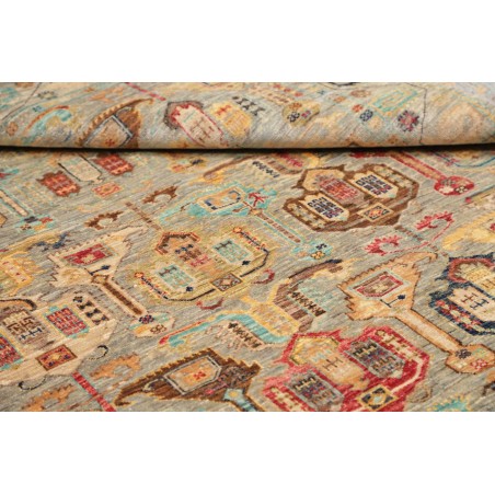Tappeto Tribal Pakistan marrone grigio 148x186