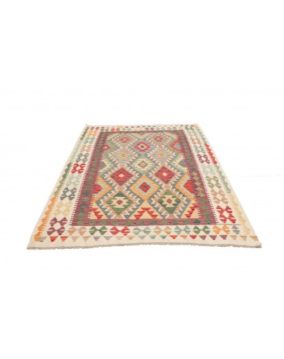 Tappeto Kilim Afghanistan marrone 153x210