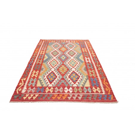 Tappeto Kilim Afghanistan marrone bianco 155x217