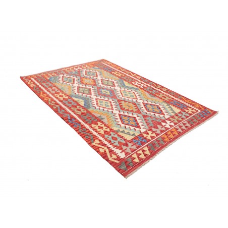 Tappeto Kilim Afghanistan marrone bianco 155x217