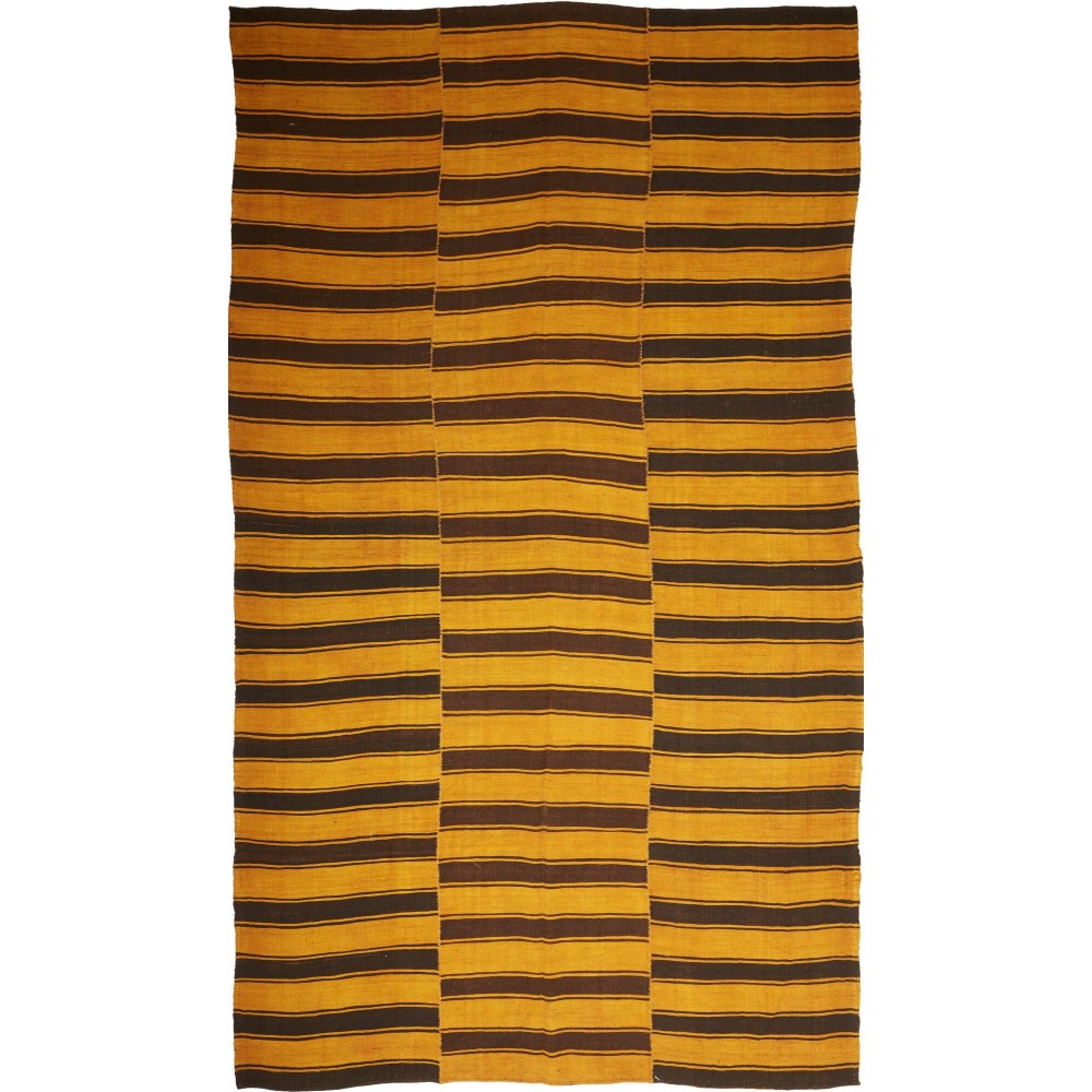 Tappeto Kilim Mazandaran Vintage Persia giallo grigio 196x340 Tappeto Kilim Mazandaran Vintage Persia giallo grigio 196x340