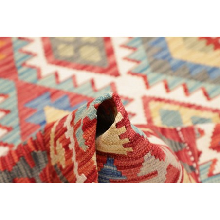 Tappeto Kilim Afghanistan marrone bianco 155x217