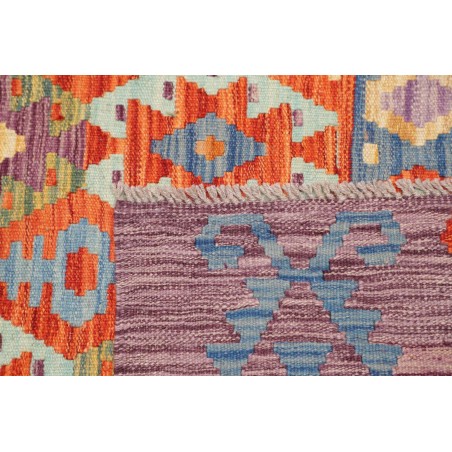 Tappeto Kilim Afghanistan marrone azzurro 148x200