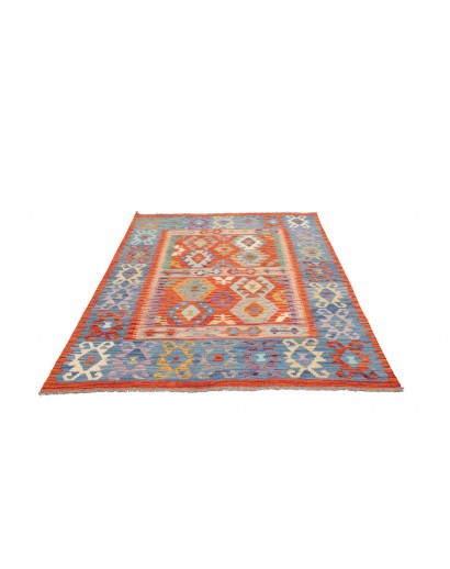 Tappeto Kilim Afghanistan marrone bianco 148x197
