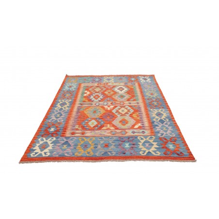 Tappeto Kilim Afghanistan marrone bianco 148x197