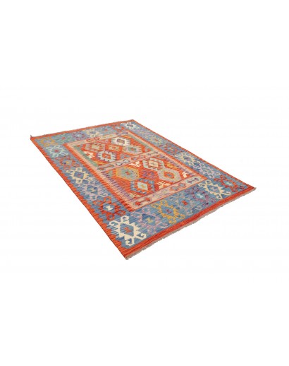 Tappeto Kilim Afghanistan marrone bianco 148x197