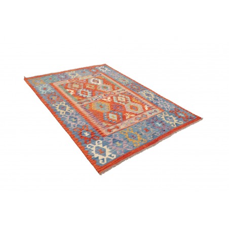 Tappeto Kilim Afghanistan marrone bianco 148x197