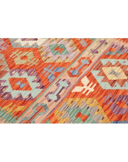 Tappeto Kilim Afghanistan marrone bianco 148x197