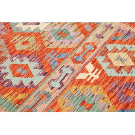 Tappeto Kilim Afghanistan marrone bianco 148x197