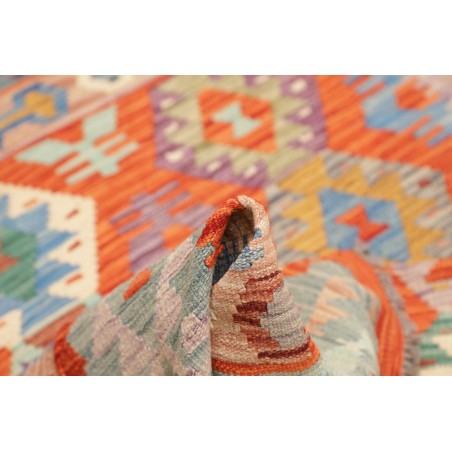 Tappeto Kilim Afghanistan marrone azzurro 157x193
