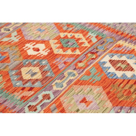 Tappeto Kilim Afghanistan marrone giallo 146x201