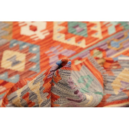 Tappeto Kilim Afghanistan marrone giallo 146x201