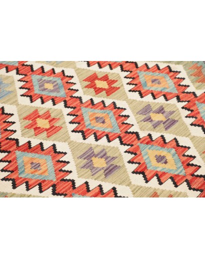 Tappeto Kilim Afghanistan marrone azzurro 147x197