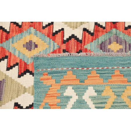 Tappeto Kilim Afghanistan marrone azzurro 147x197