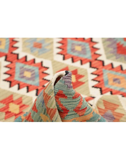 Tappeto Kilim Afghanistan marrone azzurro 147x197