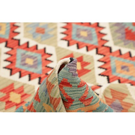 Tappeto Kilim Afghanistan marrone azzurro 147x197