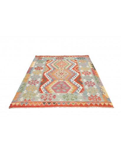 Tappeto Kilim Afghanistan marrone rosso 153x195