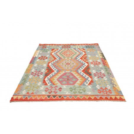 Tappeto Kilim Afghanistan marrone rosso 153x195