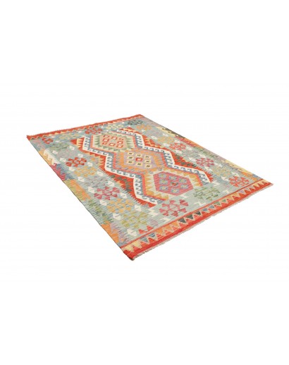 Tappeto Kilim Afghanistan marrone rosso 153x195