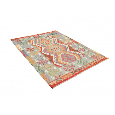 Tappeto Kilim Afghanistan marrone rosso 153x195