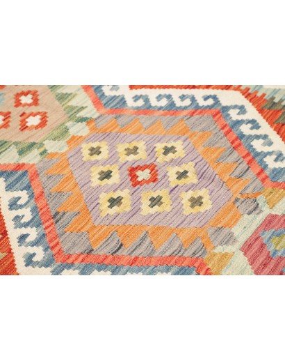 Tappeto Kilim Afghanistan marrone rosso 153x195