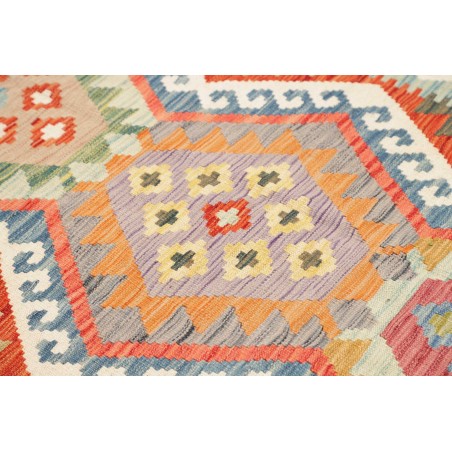 Tappeto Kilim Afghanistan marrone rosso 153x195